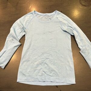 Light Blue Long Sleeve Top